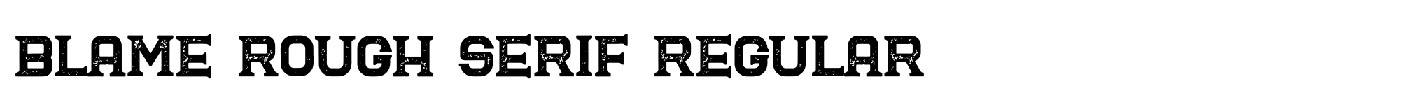 Blame Rough Serif Regular image